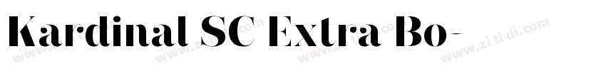 Kardinal SC Extra Bo字体转换